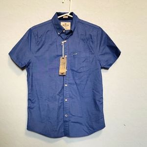 Holister, Small, Blue, Short sleeve shirt